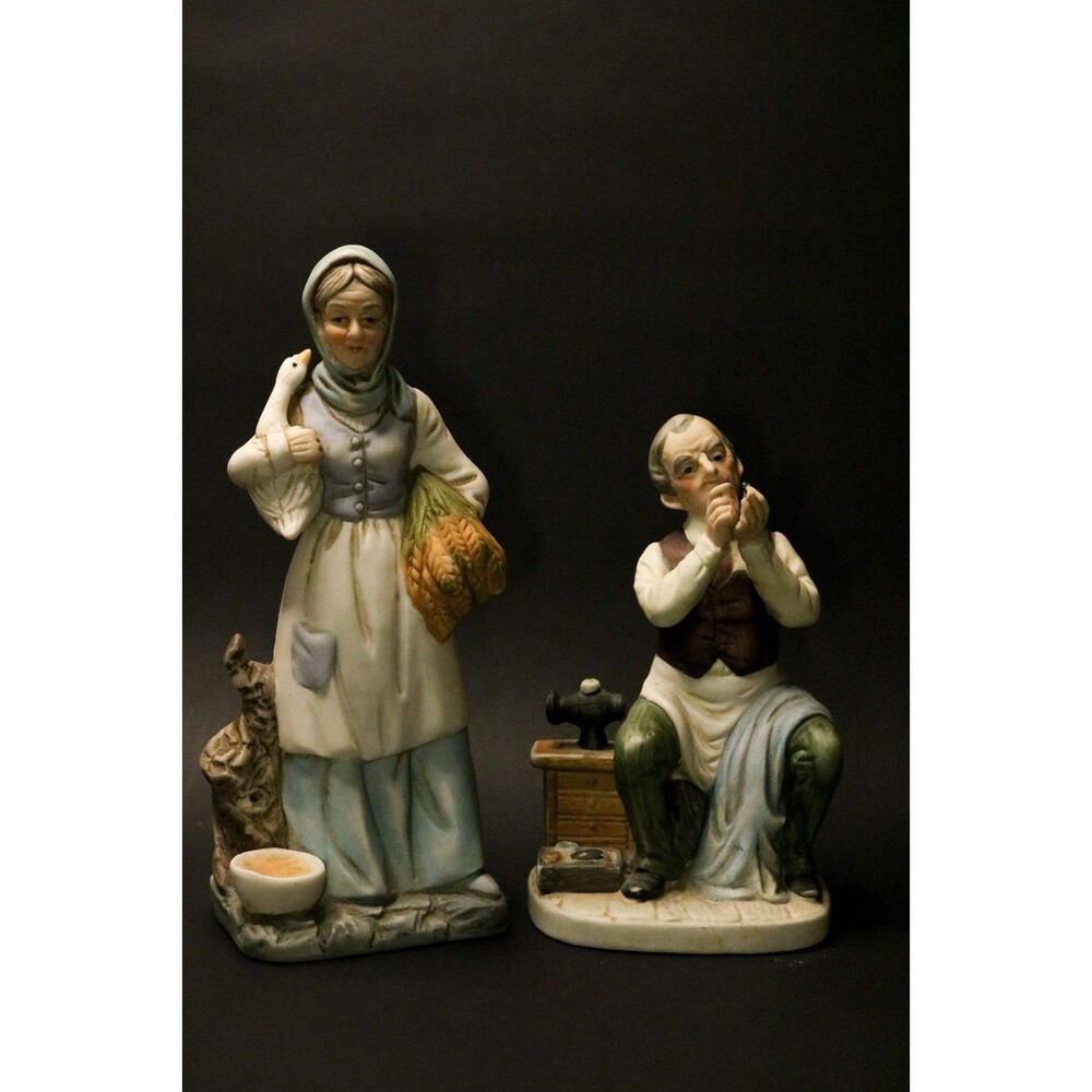 Antique, Vintage, Couple, Figurines
